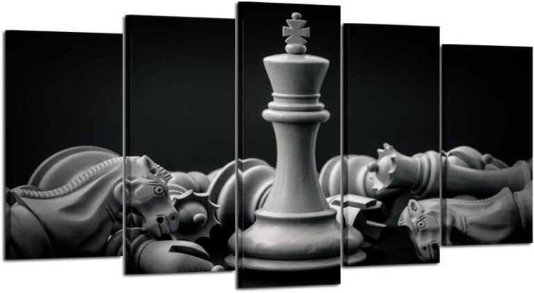 5 Chess Pieces Pictures Prints Poster