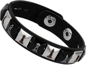 Read more about the article MILAKOO Punk Mens PU Leather Bracelet