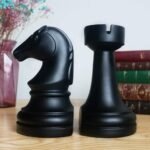 Decorative Chess Bookends for Shelves