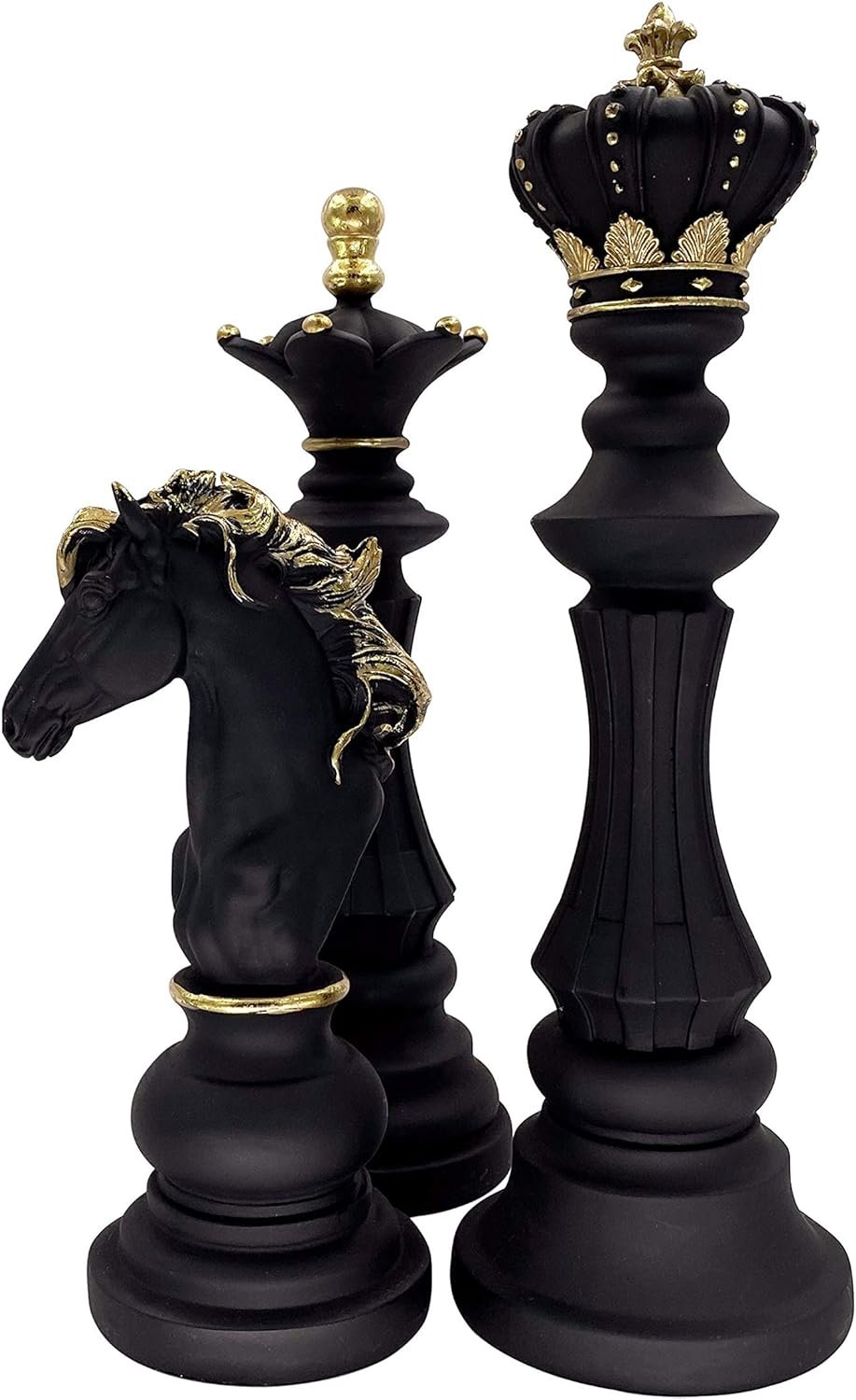 You are currently viewing Three Chess Statues Sculpture Ornament Collectible